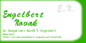 engelbert novak business card